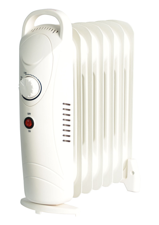 Wohlbefinden - Mobiler und überall einsetzbarer Öl-Radiator, in Farbe WEISS Ansicht 1