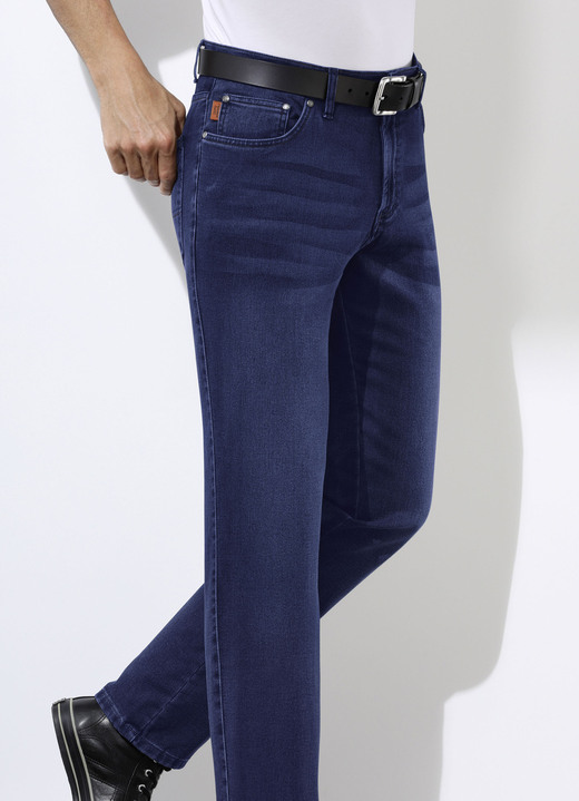 - «Francesco Botti»-Jeans in 3 Farben, in Größe 024 bis 064, in Farbe DUNKELJEANS