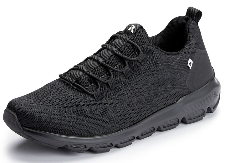 - Rieker Sneaker mit elastischer Zierschnürung, in Größe 036 bis 043, in Farbe SCHWARZ Ansicht 1