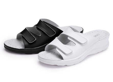 Zweierpack Pantoletten aus Nappaleder