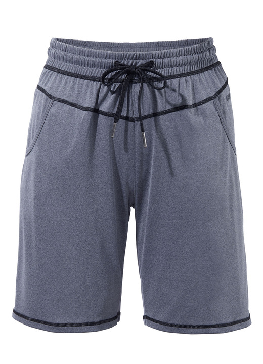 Homewear & Freizeitmode - Funktions-Short von «LPO» in 3 Farben, in Größe 036 bis 050, in Farbe GRAU MELIERT Ansicht 1