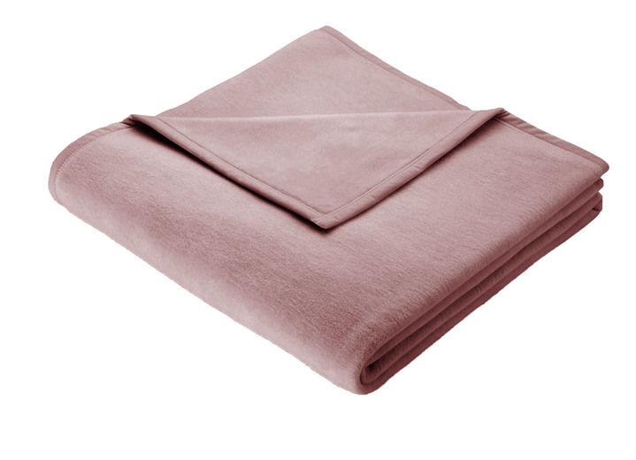 Decken - Supersofte Schlafdecke von Borbo aus reiner Baumwolle, in Größe 185 (Schlafdecke, 100x150 cm) bis 325 (Schlafdecke, 150x220 cm), in Farbe ROSÉ Ansicht 1