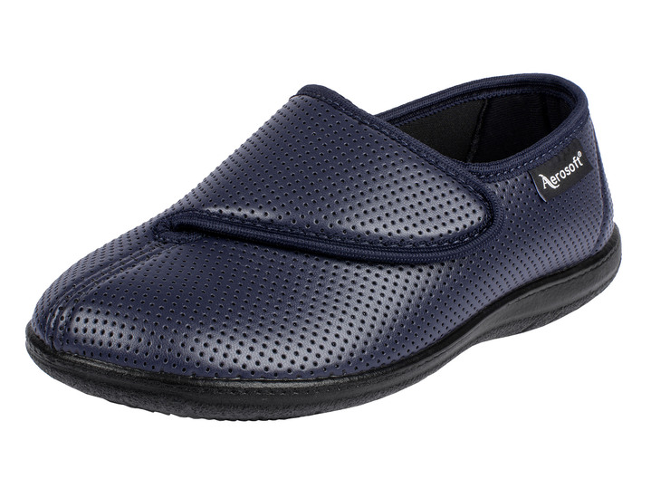 Weite H - Aerosoft Flex Damen-Klettschuh in Weite H für den kräftigen Fuss, in Größe 036 bis 042, in Farbe BLAU Ansicht 1