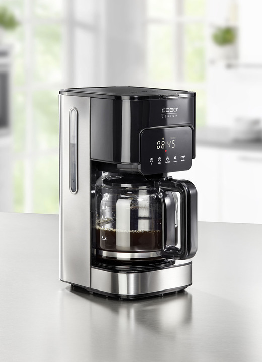 - Kaffeemaschine für 12 Tassen, in Farbe SCHWARZ-SILBER