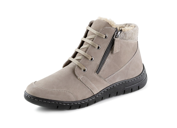 Stiefel & Stiefeletten - ELENA EDEN, gefütterte Damen-Boots, Winterschuhe, Weite H, mit herausnehmbarem Fussbett, in Größe 036 bis 042, in Farbe TAUPE Ansicht 1