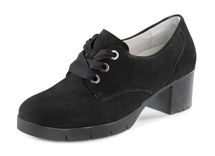 Pumps & Ballerina - Waldläufer, bequemer Damen-Trotteur, Weite H, mit herausnehmbarem Fussbett, in Größe 3 1/2 bis 8, in Farbe SCHWARZ Ansicht 1