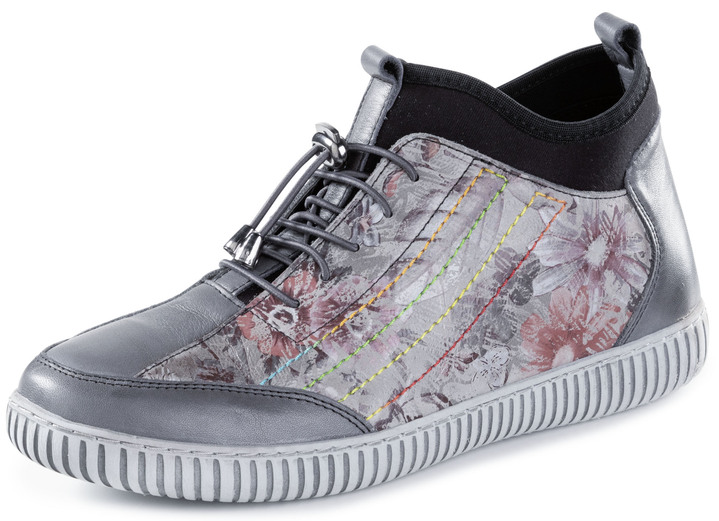 - Gemini Bootie mit effektvollen Steppnähten, in Größe 036 bis 042, in Farbe GRAU-BUNT Ansicht 1