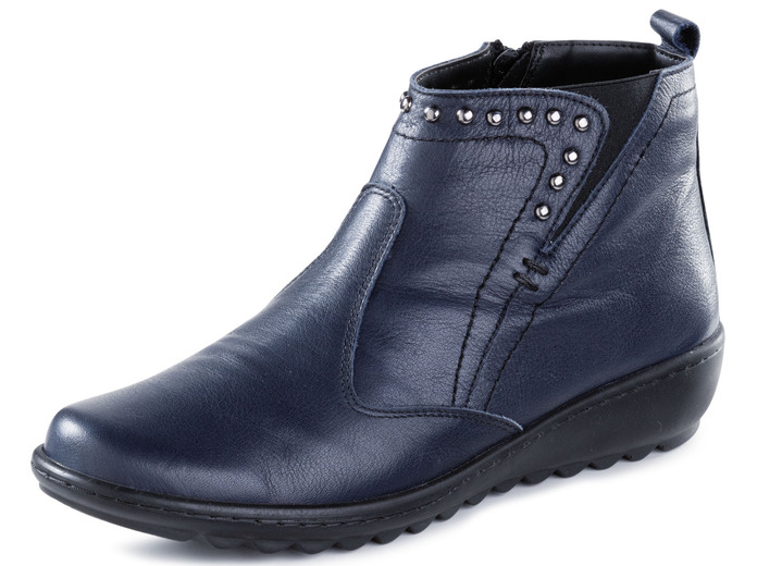 Stiefel & Stiefeletten - Gemini, bequeme Damen-Boots, Weite G, mit herausnehmbarem Fussbett, in Größe 036 bis 042, in Farbe MARINE Ansicht 1