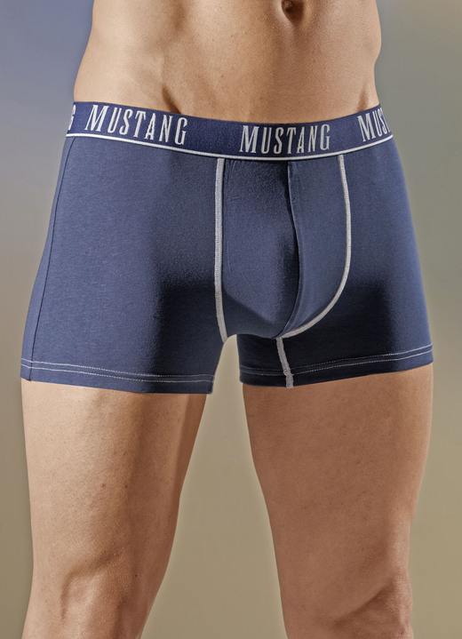 - Mustang Zweierpack Pants mit Elastikbund, in Größe L bis XXL, in Farbe 1X MARINE, 1X BLAU