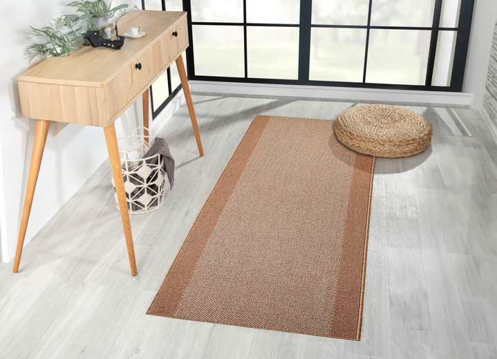 Teppiche - Perfekte Läufer nach Ihrem Wunschmass, in Größe 100 (50 cm breit) bis 106 (100 cm breit), in Farbe BRAUN Ansicht 1