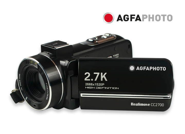 Digital- & Videokameras - Agfa Realimove CC2700 HD-Camcorder, in Farbe SCHWARZ Ansicht 1