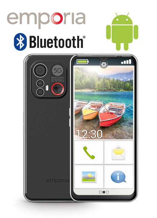 Mobil-Telefone - Emporia Smart.6 Smartphone mit 5G, in Farbe SCHWARZ Ansicht 1