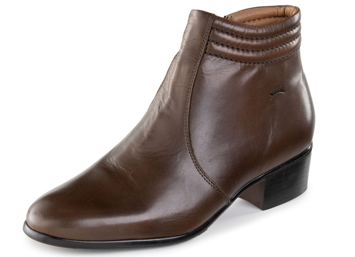 Stiefeletten - GINO GALANTE, elegante Herren-Stiefeletten, mit Reissverschluss, in Größe 040 bis 046, in Farbe MOKKA Ansicht 1