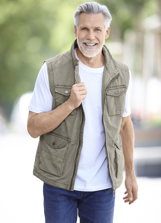 Gilets - «Redpoint»-Gilet in 3 Farben Gilets - «Redpoint»-Gilet in 3 Farben, in Größe 048 bis 064, in Farbe KHAKI