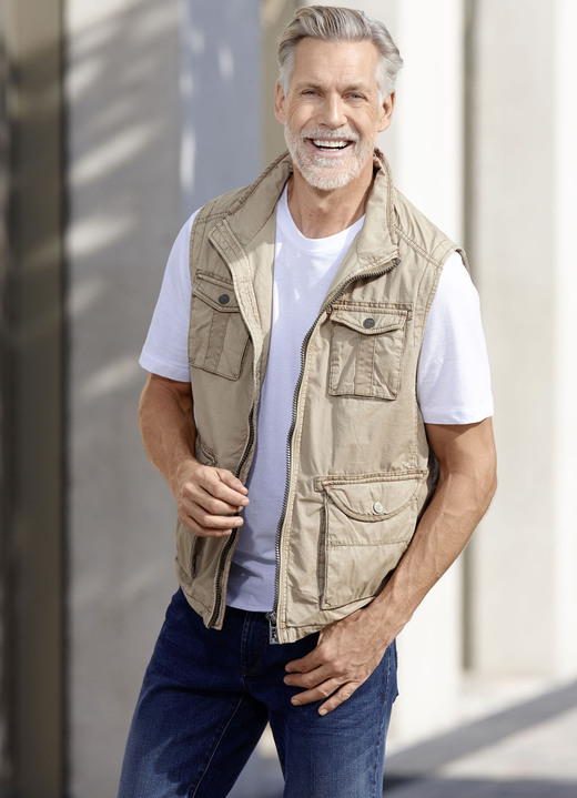 Gilets - «Redpoint»-Gilet in 3 Farben Gilets - «Redpoint»-Gilet in 3 Farben, in Größe 048 bis 064, in Farbe DUNKELBEIGE