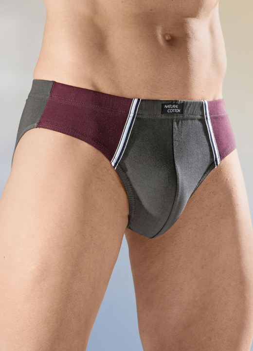 - Viererpack Slips mit Einsätzen, in Größe 3XL (9) bis XXL (8), in Farbe 2X ANTHRAZIT-BORDEAUX, 2X SCHWARZ-BLAU
