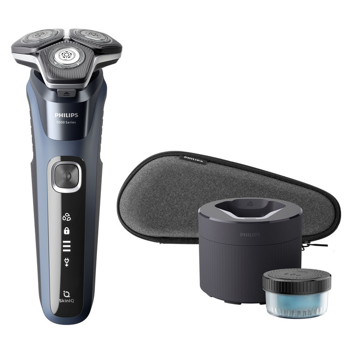 - Philips Shaver S5880/50 mit der fortschrittlichen Skin-IQ-Technologie, in Farbe BLAU-GRAU