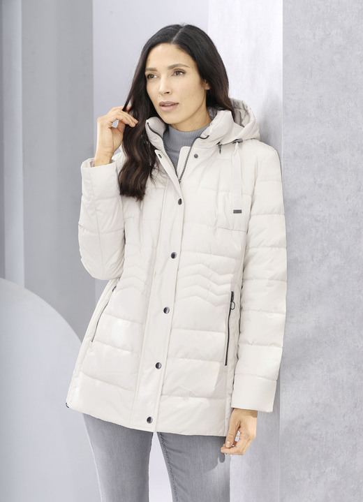 Jacken & Mäntel - Funktionsjacke mit Längssteppung seitlich Jacken & Mäntel - Funktionsjacke mit Längssteppung seitlich, in Größe 036 bis 054, in Farbe CREME