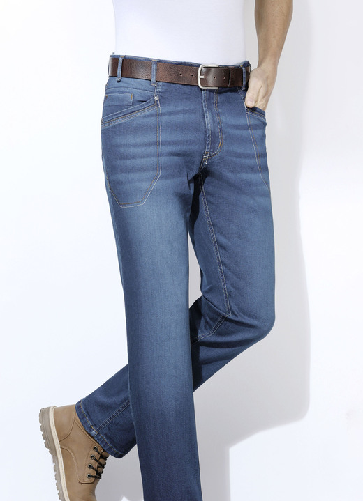 Jeans - «Francesco Botti»-Jeans in 3 Farben, in Größe 024 bis 062, in Farbe JEANSBLAU Ansicht 1