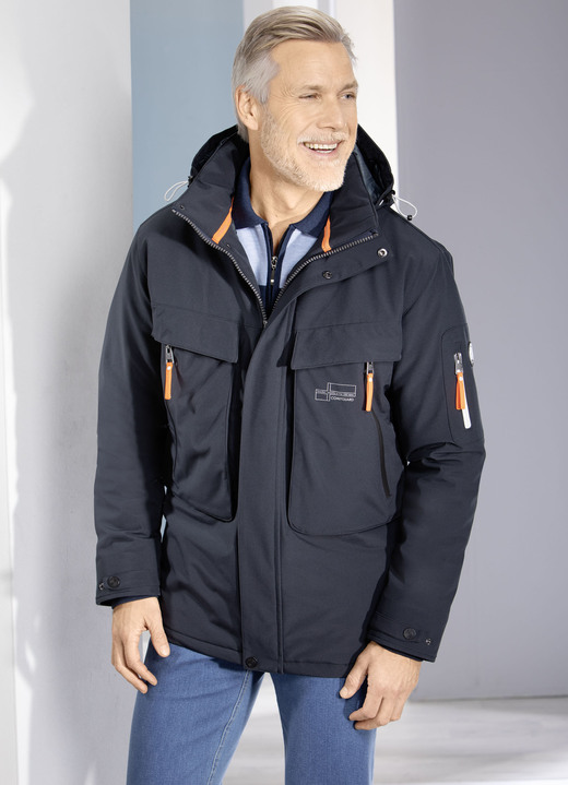 Jacken - Softshelljacke mit Windfang Jacken - Softshelljacke mit Windfang, in Größe 3XL (58) bis XXL (56), in Farbe MARINE