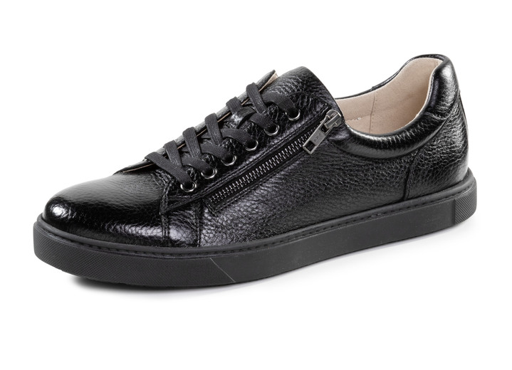Slipper & Schnürschuhe - GINO GALANTE, klassische Herren-Sneaker, mit herausnehmbarem Fussbett, in Größe 040 bis 046, in Farbe SCHWARZ Ansicht 1