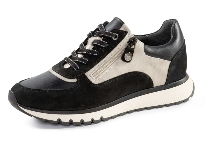 Stiefel & Stiefeletten - ELENA EDEN, trendige Damen-Sneaker, Weite G, mit herausnehmbarem Fussbett, in Größe 035 bis 041, in Farbe SCHWARZ-KIESEL Ansicht 1