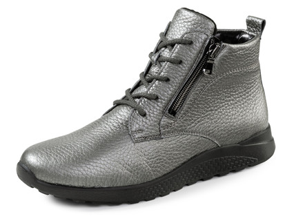 Waldläufer, bequeme Damen-Stiefeletten, Weite H, aus Hirschleder