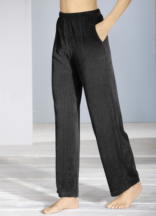 Freizeithosen - Hose in angenehmer Qualität, in Größe 018 bis 054, in Farbe SCHWARZ Ansicht 1