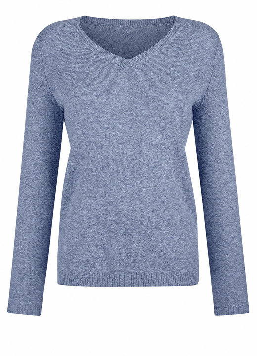 Pullover & Strickmode - Pullover mit Kaschmir-Anteil, in Größe 038 bis 052, in Farbe HELLBLAU Ansicht 1