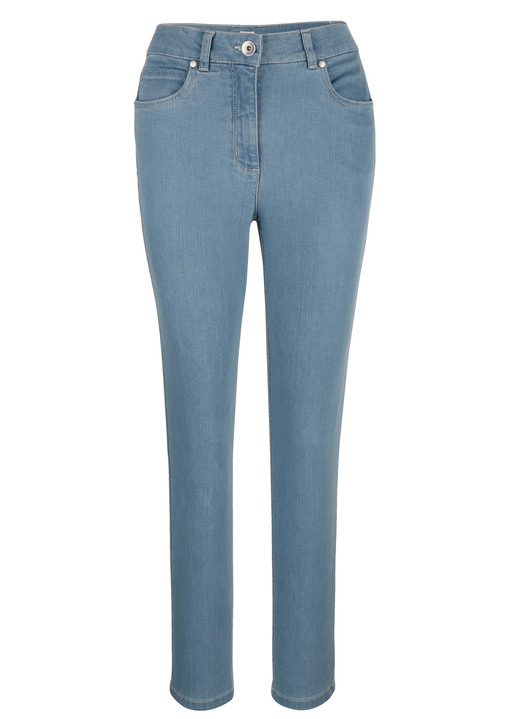 Hosen - Jeans in 5-Pocket-Form, in Größe 020 bis 050, in Farbe HELLBLAU Ansicht 1
