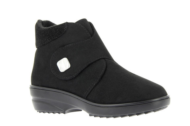 Schuhe & Einlagen - Damen Klett-Boots, in Größe 037 bis 042, in Farbe SCHWARZ