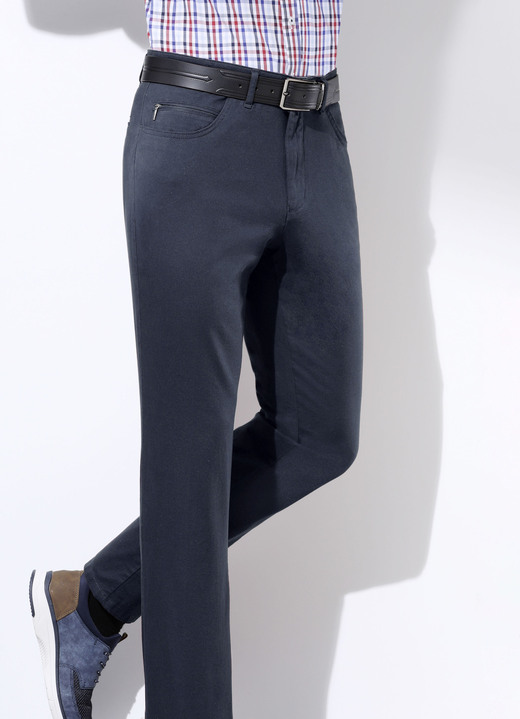 Hosen - Komfortable «Francesco Botti»-Hose in 3 Farben, in Größe 024 bis 064, in Farbe MARINE Ansicht 1