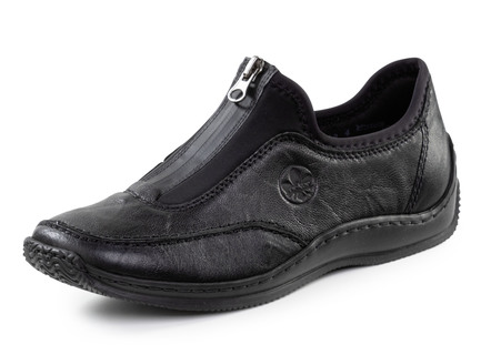 Rieker, klassische Damen-Slipper, mit Reissverschluss