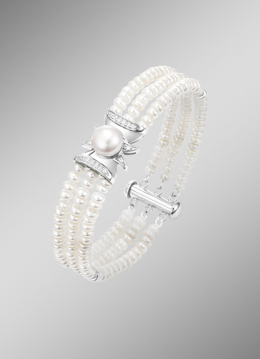 Armbänder - Armband mit Süsswasser-Zuchtperlen, in Farbe  Ansicht 1