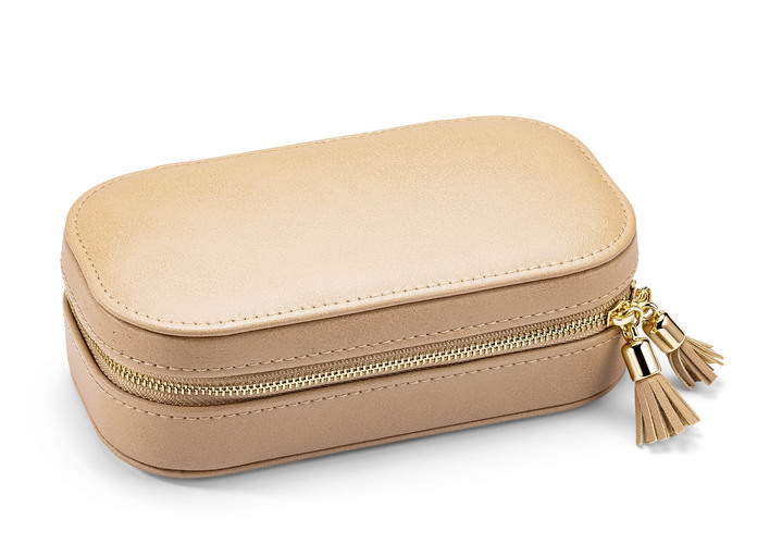 Gesundheit - Schickes Reise-Schmucketui, in Farbe BEIGE Ansicht 1