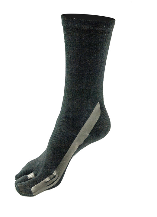 Gesunder Fuss - Hammerzehen Taping-Socks, in Größe 1 (37/38) bis 5 (45/46), in Farbe SCHWARZ Ansicht 1