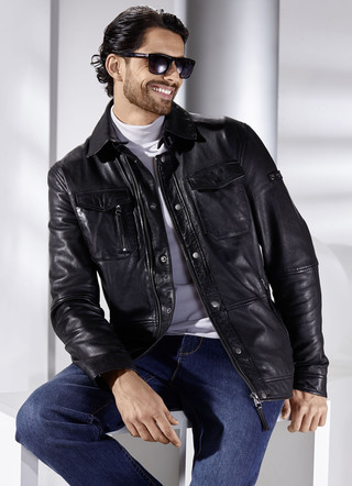 Lederkurzjacke von «Cabrini»
