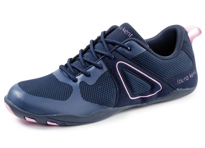 Slipper & Schnürschuhe - LAURA KENT, trendige Damen-Barfußschuhe, mit herausnehmbarem Fussbett, in Größe 036 bis 042, in Farbe MARINE-ROSA Ansicht 1
