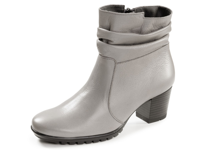 Stiefel & Stiefeletten - ELENA EDEN, modische Damen-Stiefeletten, Weite G, mit herausnehmbarem Fussbett, in Größe 036 bis 042, in Farbe HELLGRAU Ansicht 1