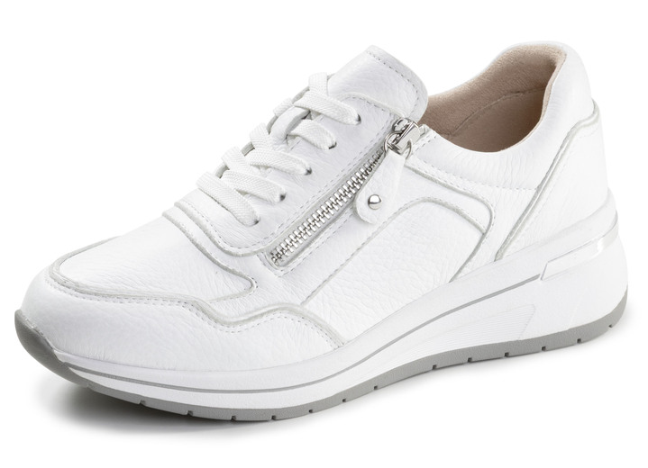 Slipper & Schnürschuhe - ELENA EDEN, bequeme Damen-Sneaker, Weite H, mit herausnehmbarem Fussbett, in Größe 036 bis 042, in Farbe WEISS Ansicht 1