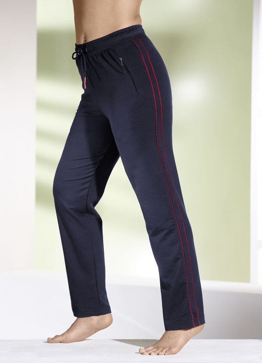 Freizeithosen - Hose mit Dehnbund rundum, in Größe 018 bis 054, in Farbe MARINE Ansicht 1