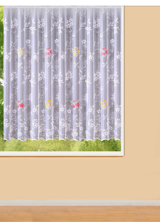 Blumenfenster-Vorhang mit Universalschienenband