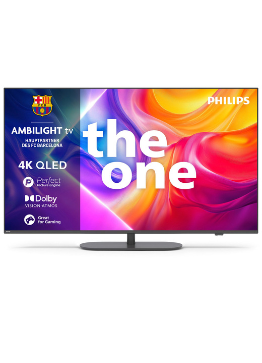 Fernseher -  Ultra HD QLED Ambilight-TV, in Farbe SCHWARZ Ansicht 1