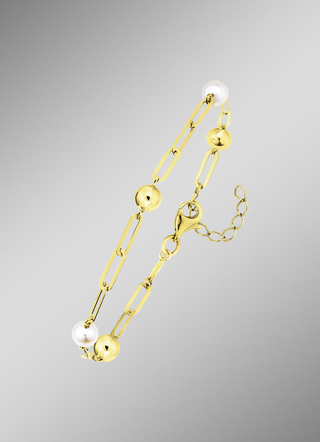 Armband aus Gold mit Süsswasser-Zuchtperlen