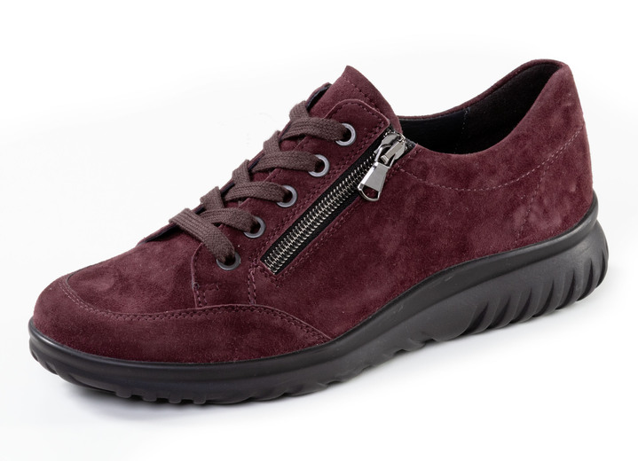 Slipper & Schnürschuhe - ELENA EDEN, bequeme Damen-Schnürschuhe, Weite H, mit herausnehmbarem Fussbett, in Größe 3 1/2 bis 8, in Farbe BURGUND Ansicht 1