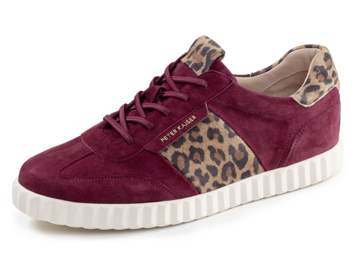 Slipper & Schnürschuhe - Peter Kaiser, trendige Damen-Sneaker, mit herausnehmbarem Fussbett, in Größe 3 1/2 bis 8, in Farbe BORDEAUX-BRAUN Ansicht 1