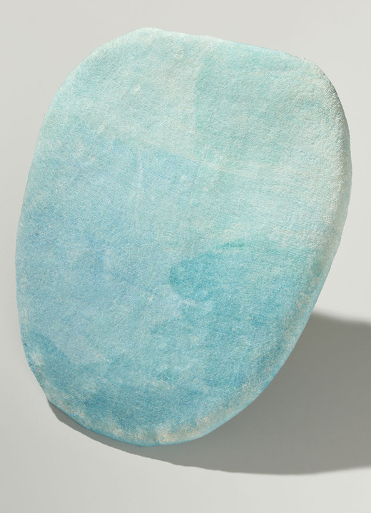 Badgarnituren - Badgarnitur, in Größe 100 (Vorleger halbrund, 50/ 80 cm) bis 112 (WC-Deckelbezug, 47/ 50 cm), in Farbe TÜRKIS Ansicht 1