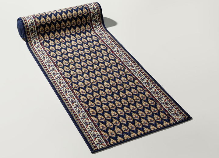 Teppiche - Läufer in Wunschlänge, in Größe 101 (Läufer 60 cm breit) bis 104 (Läufer 70 cm breit), in Farbe BLAU Ansicht 1