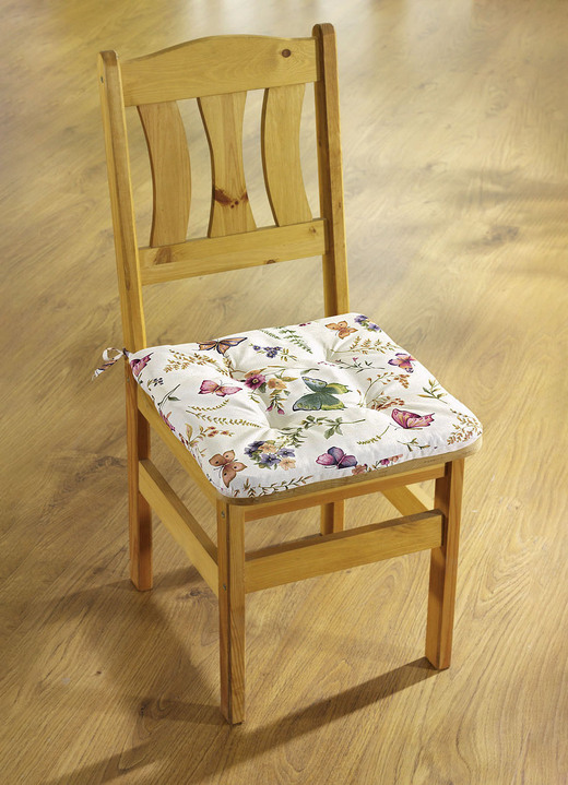 Heimtextilien - Frühlingshaft bedruckte Tisch- und Raumdekoration, in Größe 146 (Läufer, 40x140 cm) bis 450 (Stuhlkissen, 42x 42 cm), in Farbe CREMÉ/BUNT Ansicht 1