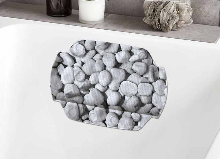 Badezimmeraccessoires - Kleine Wolke Sicherheits-Einlagen, in Größe 300 (Dusch-Einlage, 55x55 cm) bis 302 (Nackenpolster, 32x22 cm), in Farbe GRAU Ansicht 1